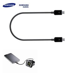 Samsung EP-SG900UBE Galaxy S5 Strāvas Dalīšanās Micro USB uz Micro USB Kabelis Melns (EU Blister) цена и информация | Кабели и провода | 220.lv