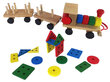 Velkamais koka vilciens - šķirotājs cena un informācija | Rotaļlietas zīdaiņiem | 220.lv