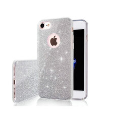 Glitter 3in1 case, предназначен для IPhone 12 Mini, серебристый цена и информация | Чехлы для телефонов | 220.lv