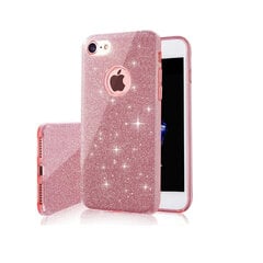 Glitter 3in1 maciņš, piemērots iPhone 12 / iPhone 12 Pro, rozā cena un informācija | Telefonu vāciņi, maciņi | 220.lv