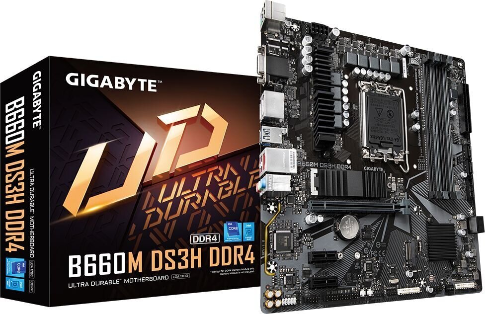 Gigabyte B660M DS3H DDR4 цена и информация | Mātesplates | 220.lv