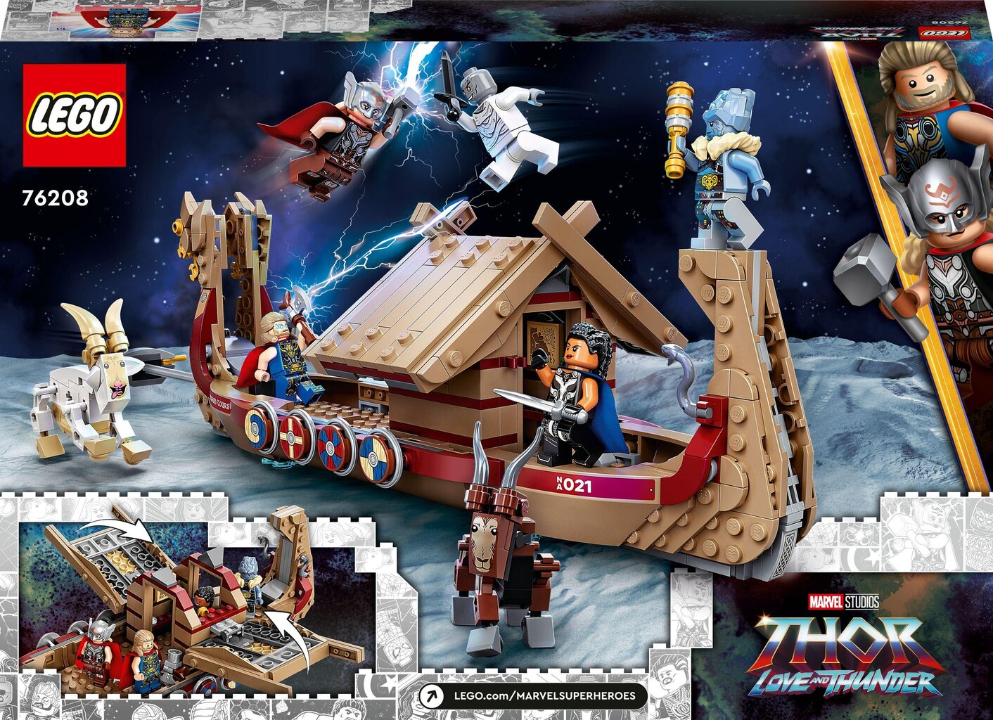 LEGO® 76208 Super Heroes Marvel Kazu kuģis cena un informācija | Konstruktori | 220.lv