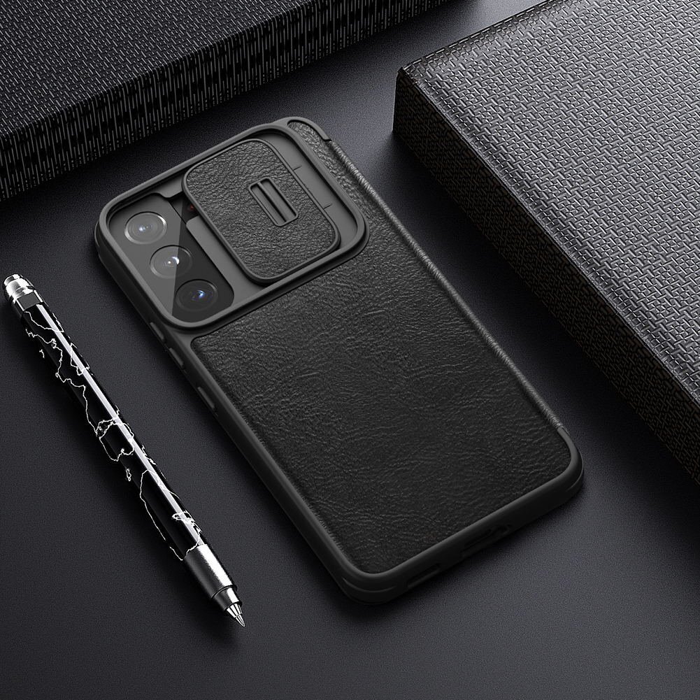 Nillkin Qin Book PRO Case for Samsung Galaxy S22 Black cena un informācija | Telefonu vāciņi, maciņi | 220.lv