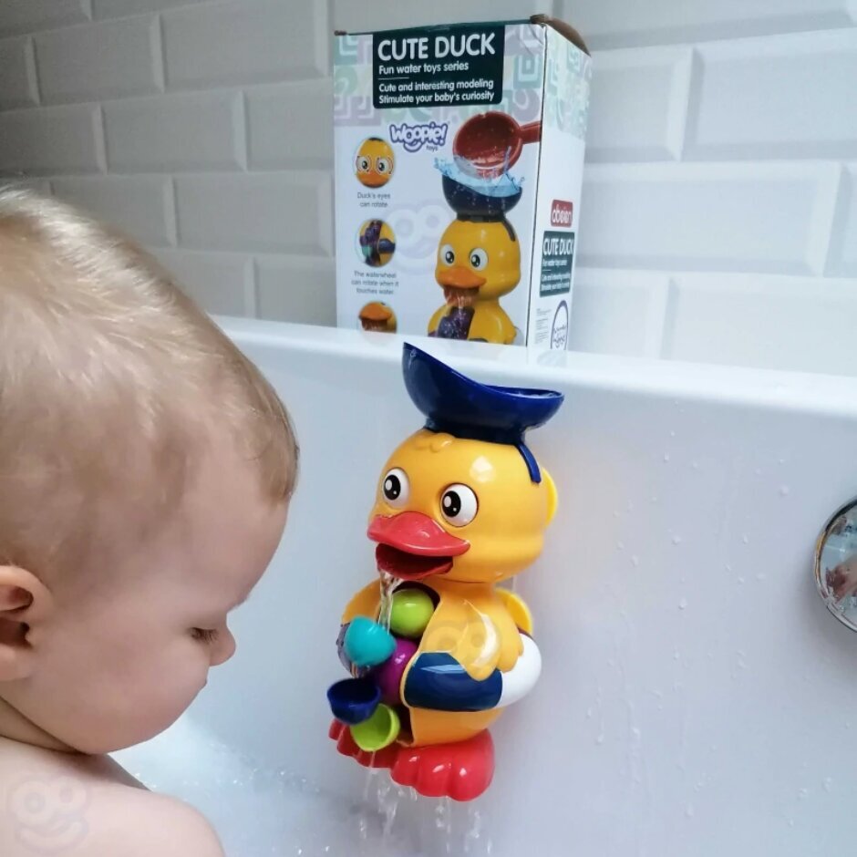 Rotaļlieta vannai "Cute Duck", Woopie cena un informācija | Rotaļlietas zīdaiņiem | 220.lv