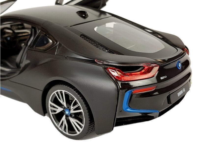 Attālināti vadāms BMW i8 1:14 - Automātiskās durvis - Rastar cena un informācija | Rotaļlietas zēniem | 220.lv