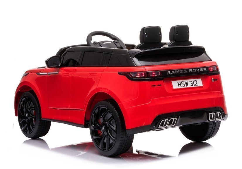 Divvietīgs bērnu elektromobilis Range Rover, sarkans, lakots цена и информация | Bērnu elektroauto | 220.lv