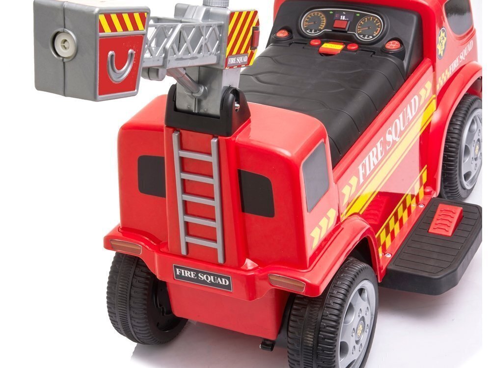 Bērnu elektriskā ugunsdzēsēju mašīna ar ziepju burbuļiem cena un informācija | Bērnu elektroauto | 220.lv