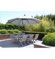 Уличный зонт Sun Garden, 3,75 м, светло-серый цена и информация | Зонты, маркизы, стойки | 220.lv