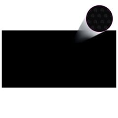 vidaXL baseina pārklājs, solārs, peldošs, 600x300 cm, melns, zils PE цена и информация | Аксессуары для бассейнов | 220.lv