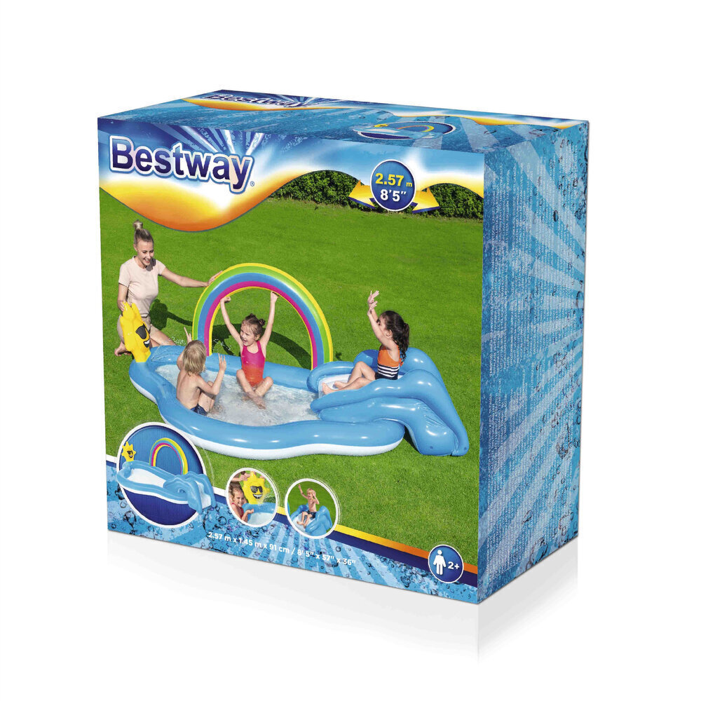 Bestway piepūšamais rotaļu laukums 257 x 145 cm x 91 cm cena un informācija | Baseini | 220.lv