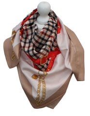 Шелковый платок женский, бежевый цена и информация | Женские шарфы, платки | 220.lv