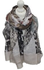 Большой широкий тонкий пляжный шарф, женский, серо-коричневый цена и информация | Женские шарфы, платки | 220.lv
