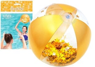 Надувной пляжный мяч 41 см, золотой цена и информация | Надувные и пляжные товары | 220.lv