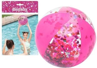 Надувной пляжный мяч 41 см, розовый цена и информация | Надувные и пляжные товары | 220.lv