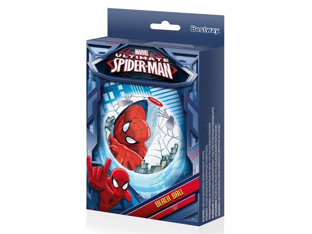 Bestway piepūšamā pludmales bumba Spider-Man 51 cm cena un informācija | Piepūšamās rotaļlietas un pludmales preces | 220.lv