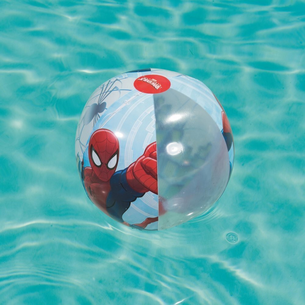 Bestway piepūšamā pludmales bumba Spider-Man 51 cm cena un informācija | Piepūšamās rotaļlietas un pludmales preces | 220.lv
