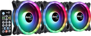 AEROCOOL DUO 12 PRO ARGB 12cm tālvadības datora dzesētāju komplekts cena un informācija | Aerocool Datortehnika | 220.lv