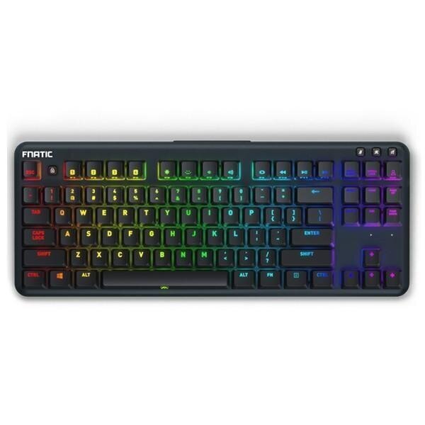 Fnatic miniStreak RGB Tenkeyless Silver Speed, US цена и информация | Klaviatūras | 220.lv