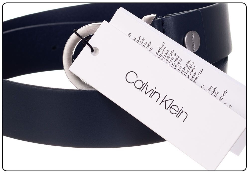 Josta vīriešiem CALVIN KLEIN 3,5 cm CK ADJ. BUCKLE BELT NAVY K50K502119 411 31116 cena un informācija | Vīriešu jostas | 220.lv