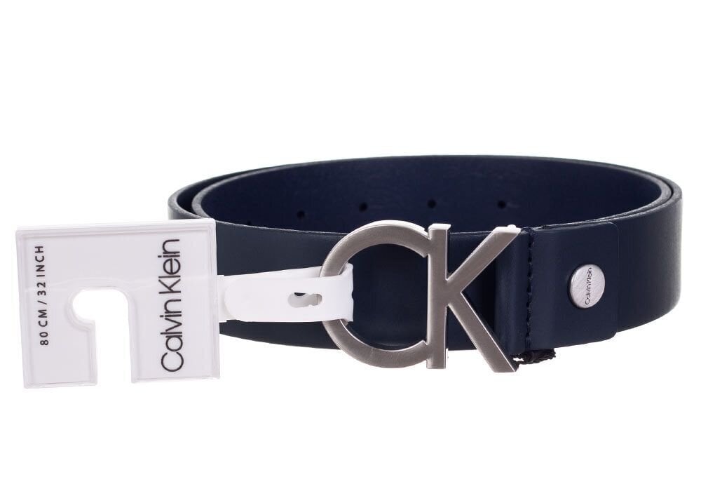 Josta vīriešiem CALVIN KLEIN 3,5 cm CK ADJ. BUCKLE BELT NAVY K50K502119 411 31116 cena un informācija | Vīriešu jostas | 220.lv