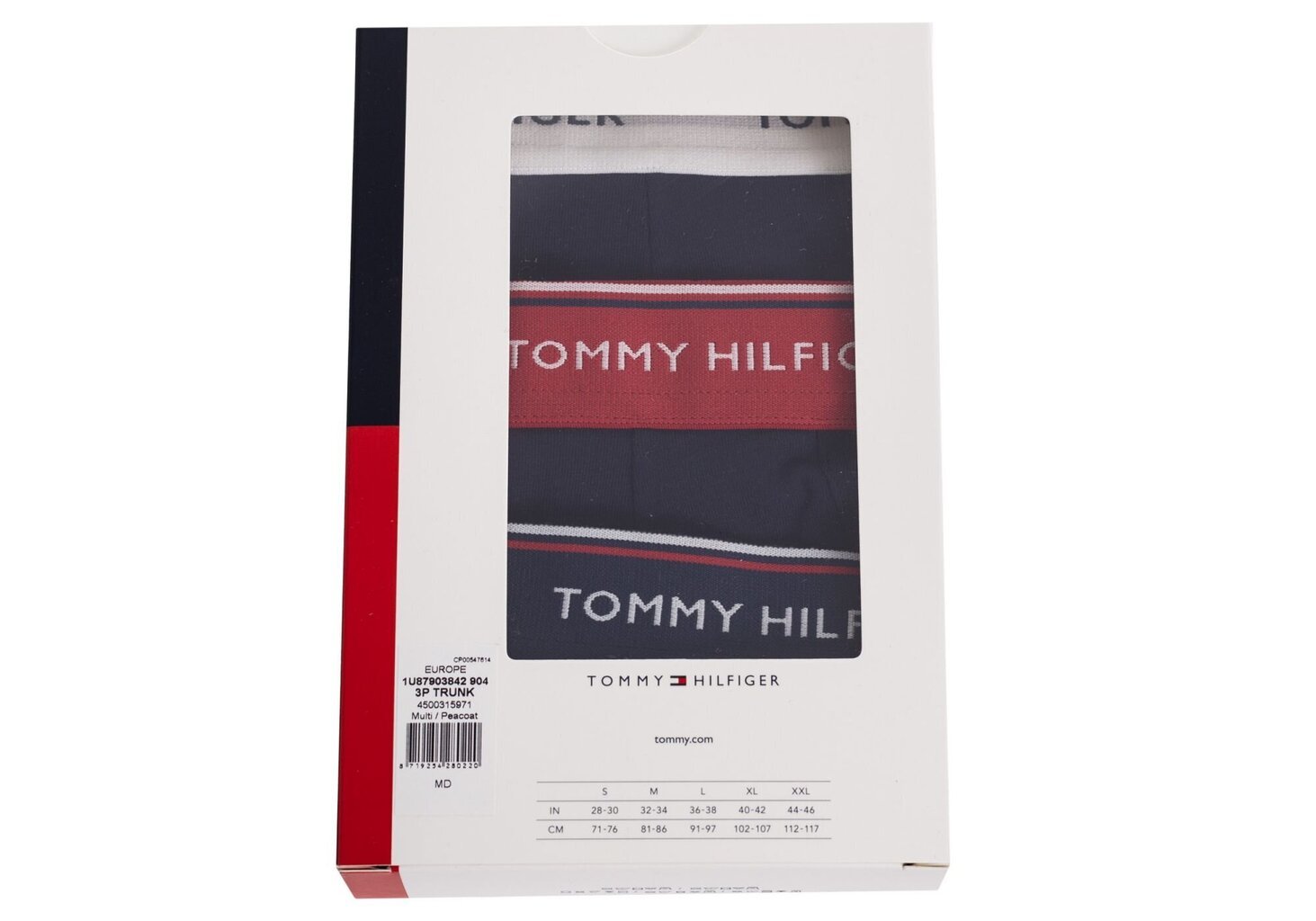 Vīriešu bokseršorti Tommy Hilfiger, 3 pāri, L цена и информация | Vīriešu apakšbikses | 220.lv