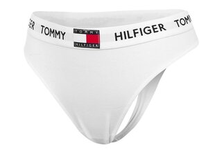 Stringbiksītes sievietēm Tommy Hilfiger THONG WHITE UW0UW02198 YCD 25555 cena un informācija | Sieviešu biksītes | 220.lv