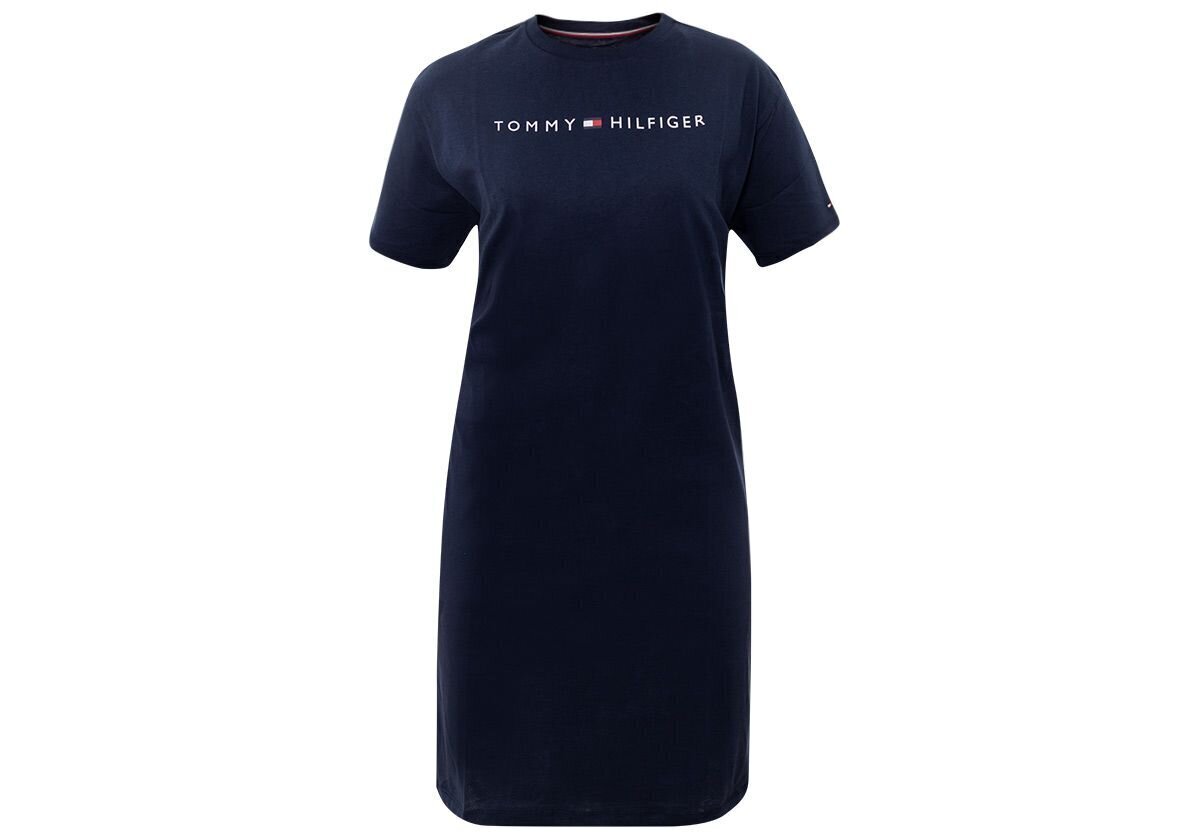 Naktskrekls Tommy Hilfiger RN DRESS HALF SLEEVE NAVY UW0UW01639 416 25477 cena un informācija | Naktskrekli, pidžamas | 220.lv