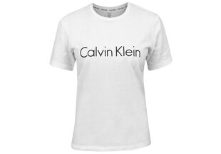 Sieviešu T-krekls Calvin Klein T-SHIRT SS NECK CREW WHITE QS6105E 100 26325 цена и информация | Женские футболки | 220.lv