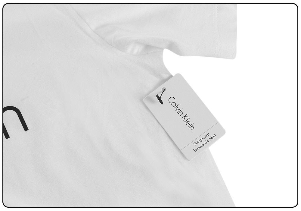 Sieviešu T-krekls Calvin Klein T-SHIRT SS NECK CREW WHITE QS6105E 100 26325 cena un informācija | T-krekli sievietēm | 220.lv