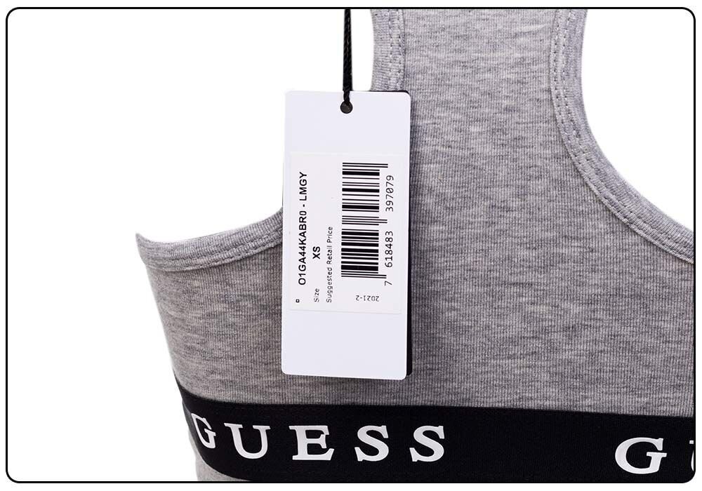 Sieviešu krūšturis Guess Aline Top Eco Stretch Grey O1GA44KABR0 LMGY 25937 цена и информация | Krūšturi | 220.lv