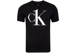 Мужская футболка Calvin Klein S/S CREW NECK BLACK 000NM1903E 3WX 25646 цена и информация | Мужские футболки | 220.lv