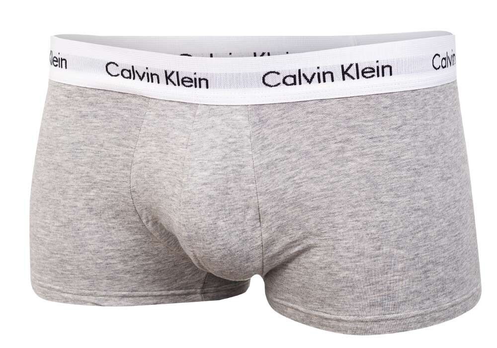 Bokseršorti vīriešiem Calvin Klein LOW RISE TRUNK, 3 gab. GREY U2664G KS0 25871 цена и информация | Vīriešu apakšbikses | 220.lv