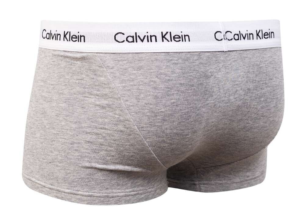 Bokseršorti vīriešiem Calvin Klein LOW RISE TRUNK, 3 gab. GREY U2664G KS0 25871 cena un informācija | Vīriešu apakšbikses | 220.lv