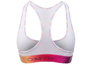 Женский спортивный бюстгальтер Bralette Calvin Klein, без подкладки, белый, QF6538E 100 28376 цена и информация | Бюстгальтеры | 220.lv