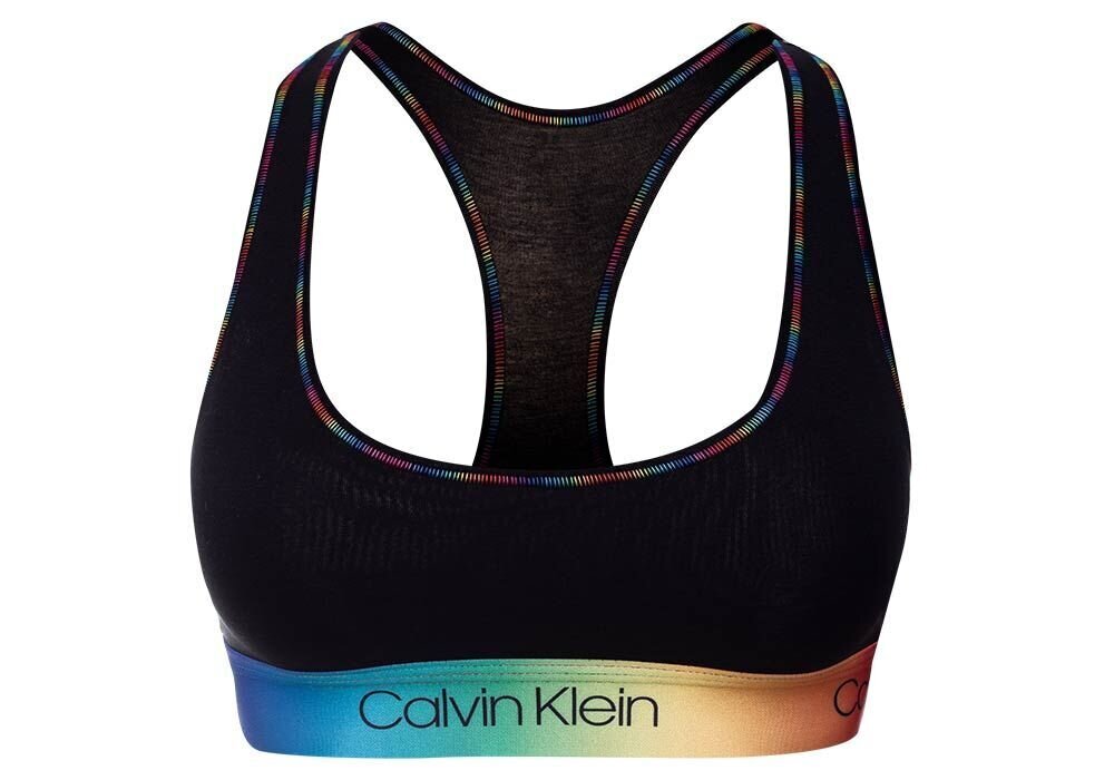 Sporta krūšturis sievietēm Bralette Calvin Klein, bez oderes, melns, QF6538E UB1 28383 цена и информация | Sporta apģērbs sievietēm | 220.lv