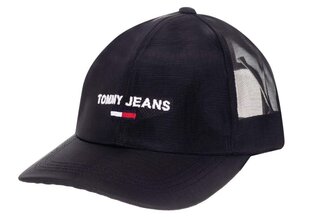 Beisbola cepure sievietēm Tommy Hilfiger TJW SPORT CAP MESH, melna, AW0AW09909 BDS 37842 cena un informācija | Sieviešu cepures | 220.lv