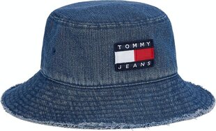 Женская шляпа Tommy Hilfiger TJW HERITAGE DENIM BUCKET HAT JEANS AW0AW10184 0GZ 37952 цена и информация | Женские шапки | 220.lv