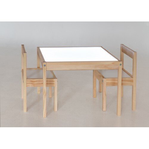 Spīdošs koka galds ar krēsliem cena | 220.lv
