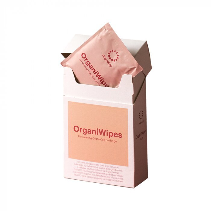Menstruālās piltuves tīrīšanas salvetes ORGANICWIPES, 10 gab., All Matters, 1491 cena un informācija | Tamponi, higiēniskās paketes, ieliktnīši | 220.lv