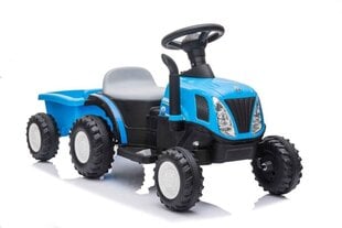Одноместный электрический трактор с прицепом A009, синий цена и информация | Электромобили для детей | 220.lv