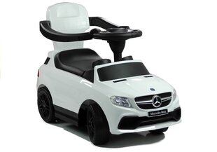 Stumjama automašīna Mercedes Ride-on ar rokturi, balta cena un informācija | Rotaļlietas zīdaiņiem | 220.lv