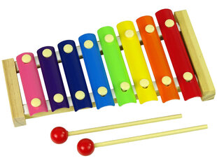 Krāsains koka ksilofons cena un informācija | Attīstošās rotaļlietas | 220.lv