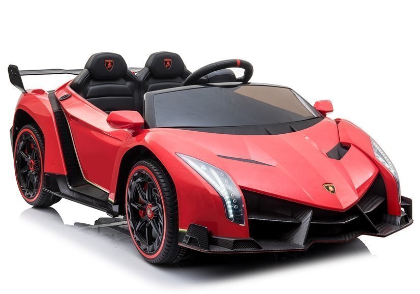 Bērnu elektromobilis Lamborghini Veneno MP4, sarkans cena un informācija | Bērnu elektroauto | 220.lv