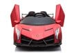Bērnu elektromobilis Lamborghini Veneno MP4, sarkans cena un informācija | Bērnu elektroauto | 220.lv