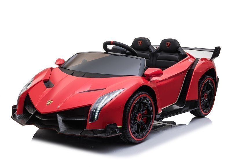 Bērnu elektromobilis Lamborghini Veneno MP4, sarkans cena un informācija | Bērnu elektroauto | 220.lv