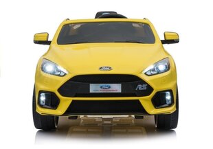 Bērnu vienvietīgs elektromobilis "Ford Focus RS", dzeltens cena un informācija | Bērnu elektroauto | 220.lv