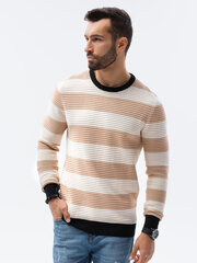 Мужской свитер Ombre E189, бежевый цена и информация | Мужские свитера | 220.lv