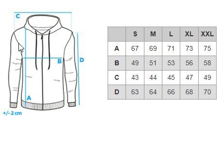 Vīriešu džemperis Ombre B978 gaiši zils cena un informācija | Vīriešu jakas | 220.lv