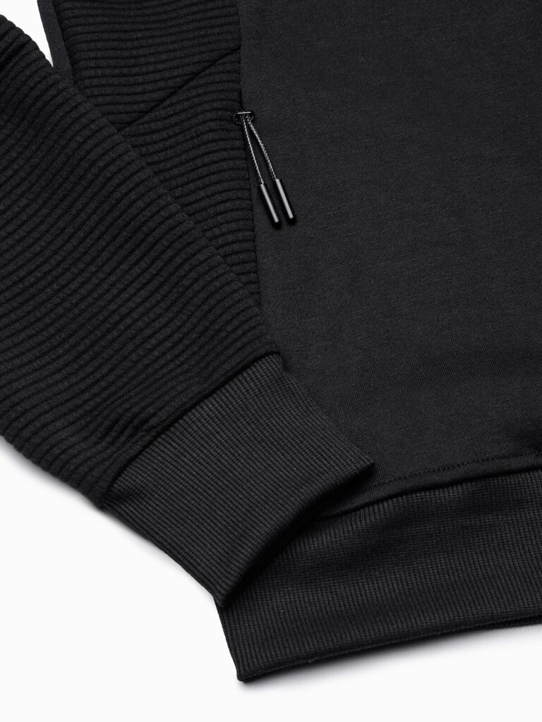 Vīriešu džemperis Ombre B1083 melns цена и информация | Vīriešu jakas | 220.lv