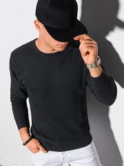 Vīriešu džemperis kokvilnas Ombre B1146 melns cena un informācija | Vīriešu jakas | 220.lv